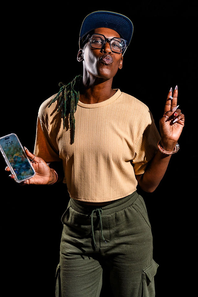 Portrait of a Maryland cannabis industry professional at the “From Seed to Society” event, captured in a mobile studio setup.
