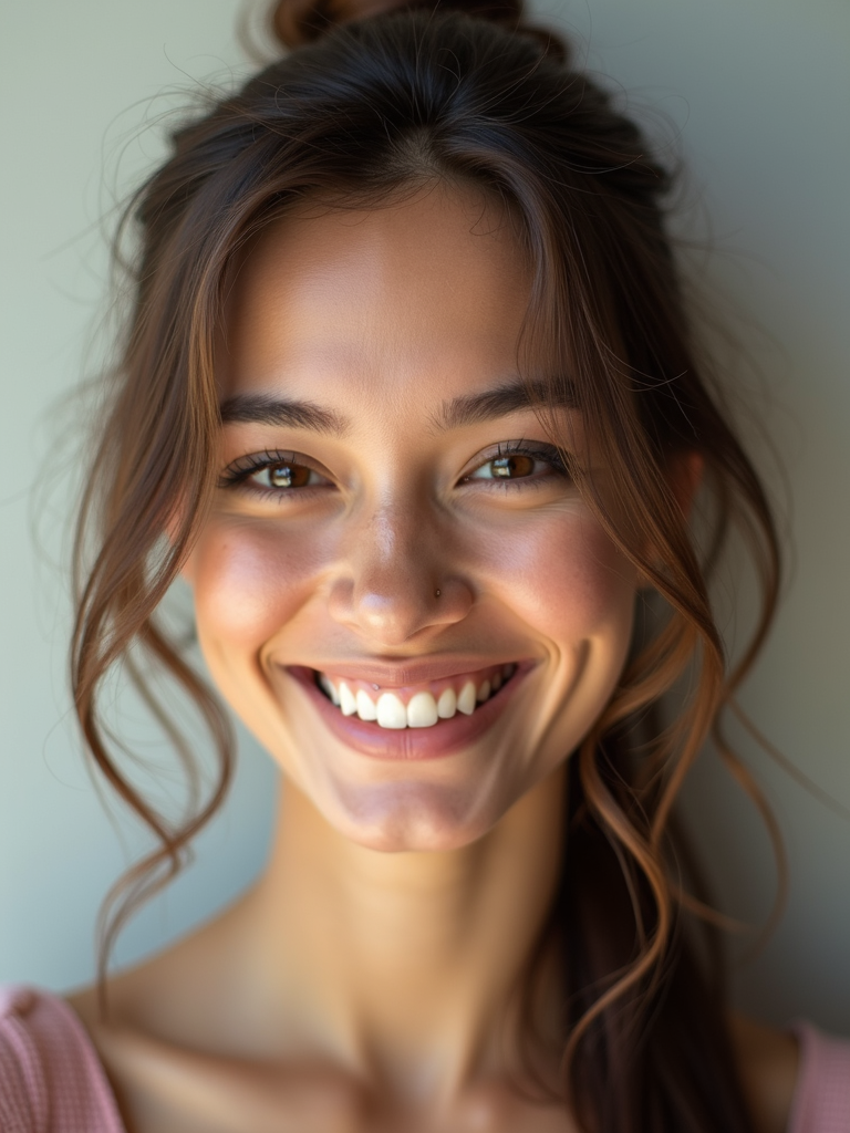 facial happy woman cheerful clean.png