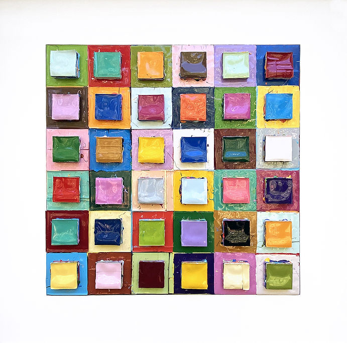 Russell West_Small town large60 x 60 _ 85 x 85_Woolff Gallery.jpg