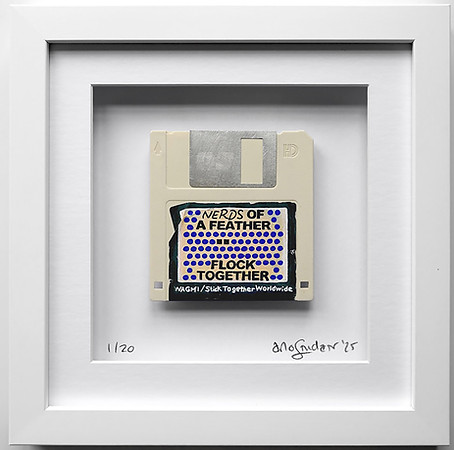 Arlo Sinclair, Nerds Of A Feather, 24 x 24cm