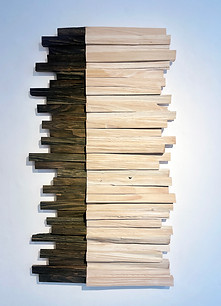 Woolff Gallery_Christopher Pike_Cleft_British Douglas Fir_wall sculpture