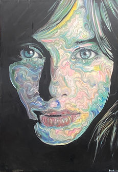 Finn Stone, Dream Glazer, Acrylic on canvas, 105 x 155cm_woolffgallery