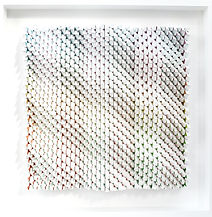 'SS' Acrylic on hand cut wood 62 x 62cm