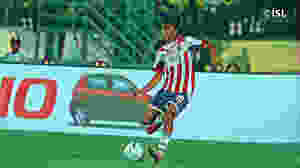 HItesh Sharma, midfielder, in action for ATK in the Hero Indian Super League