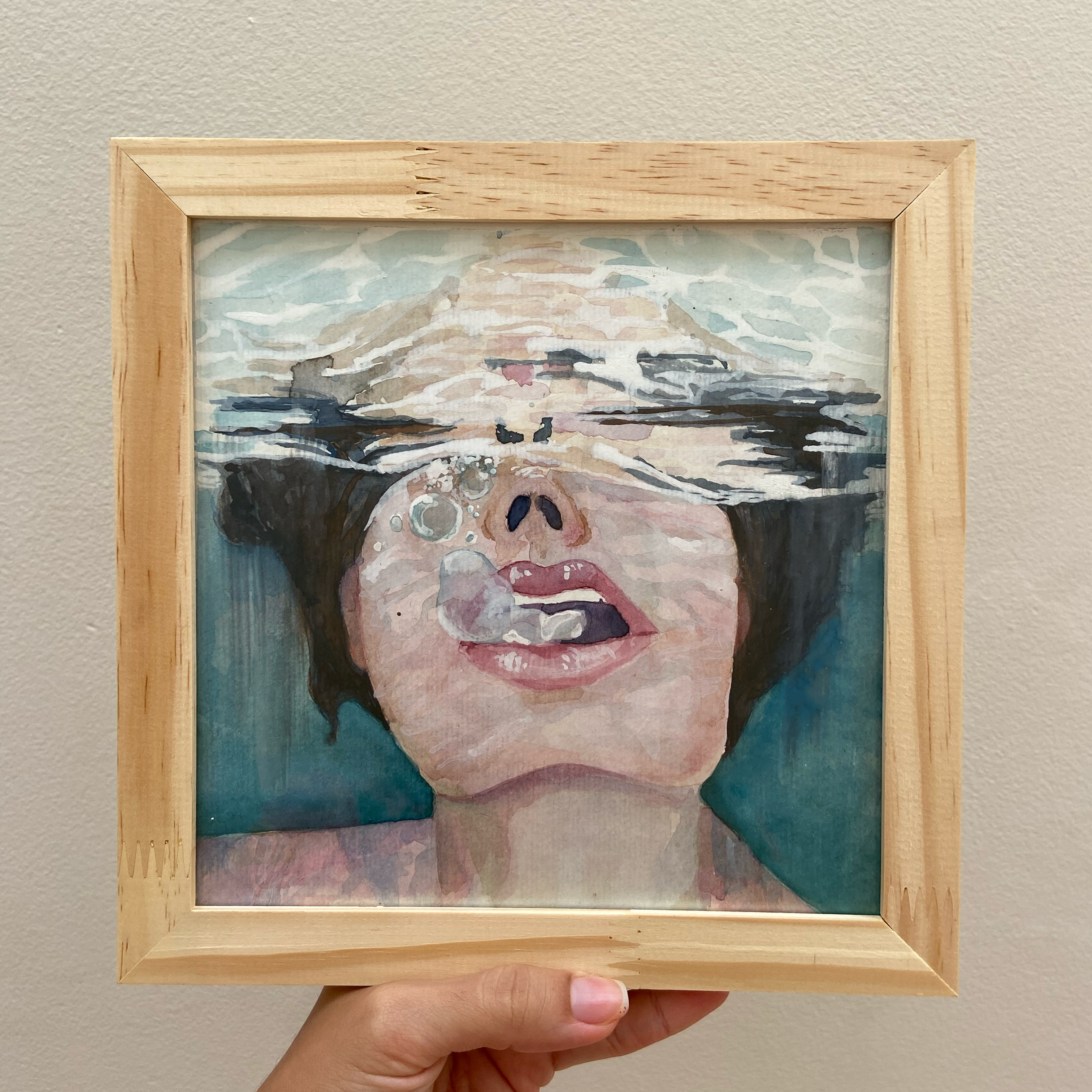 A água e seu silêncio - Pintura