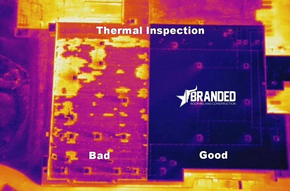 Image on your left = Heavy Moisture Presence / Image on your right = No Moisture Presence
