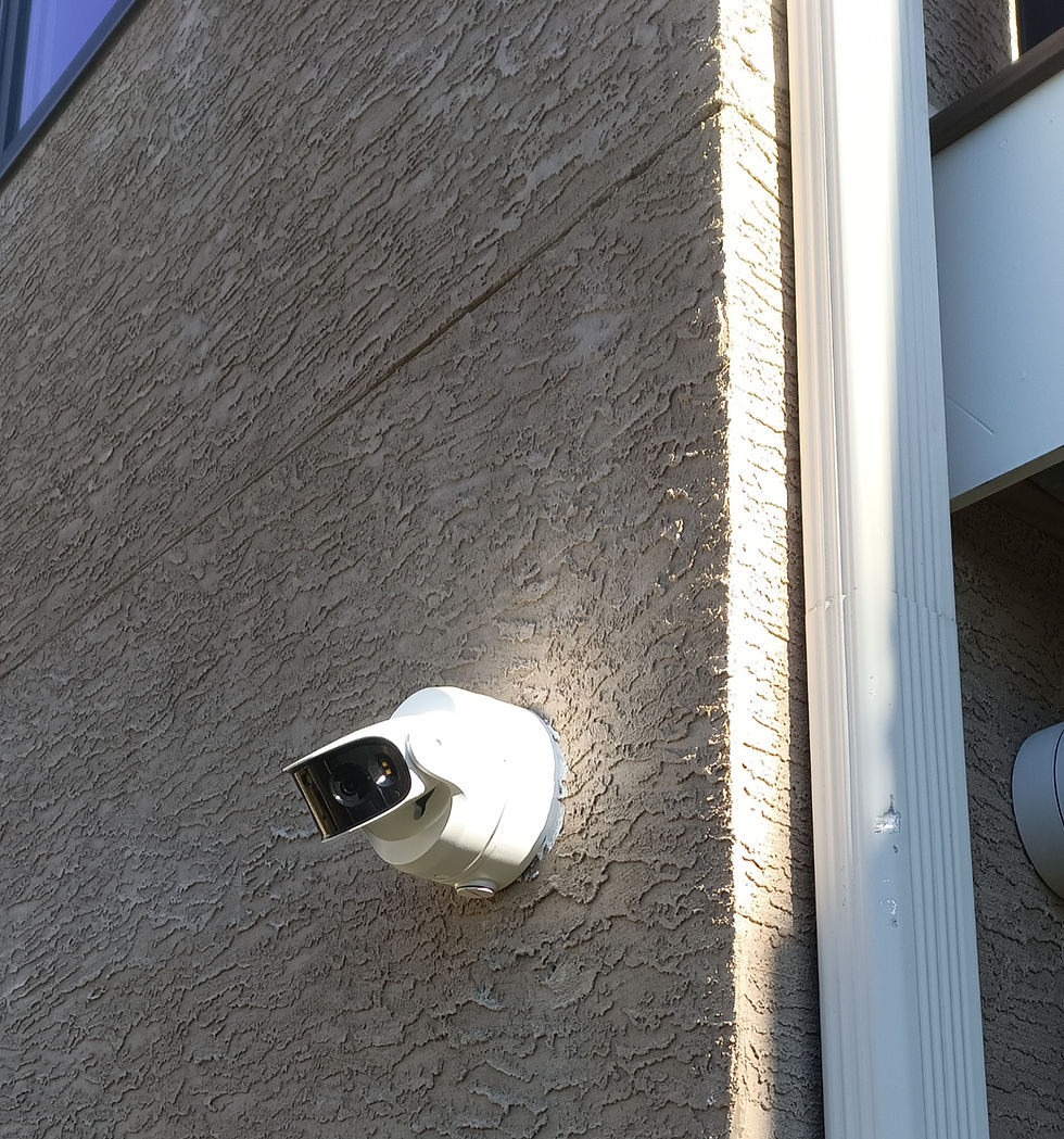 Commercial grade IP security camera with 180 degree image installed in Philadelphia
