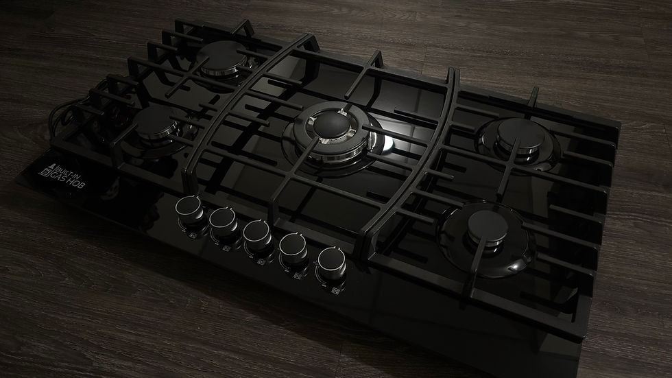 Miniatura: Cocina de empotrar 5Q a gas ALL BLACK SERIES 87.5