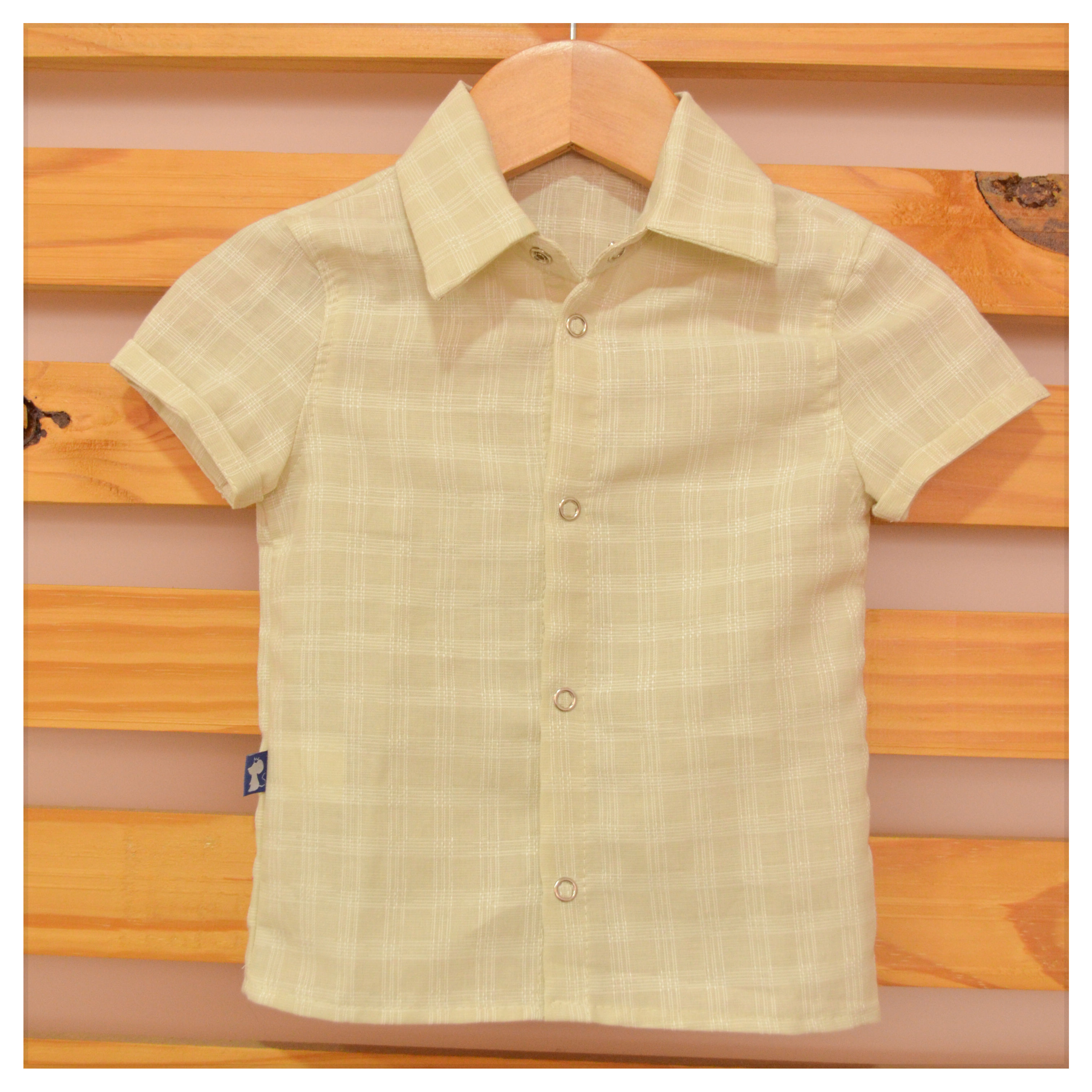 Camisa Miguel bege xadrez