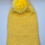 Thumbnail: Yellow Beanie with yarn Pom Pom
