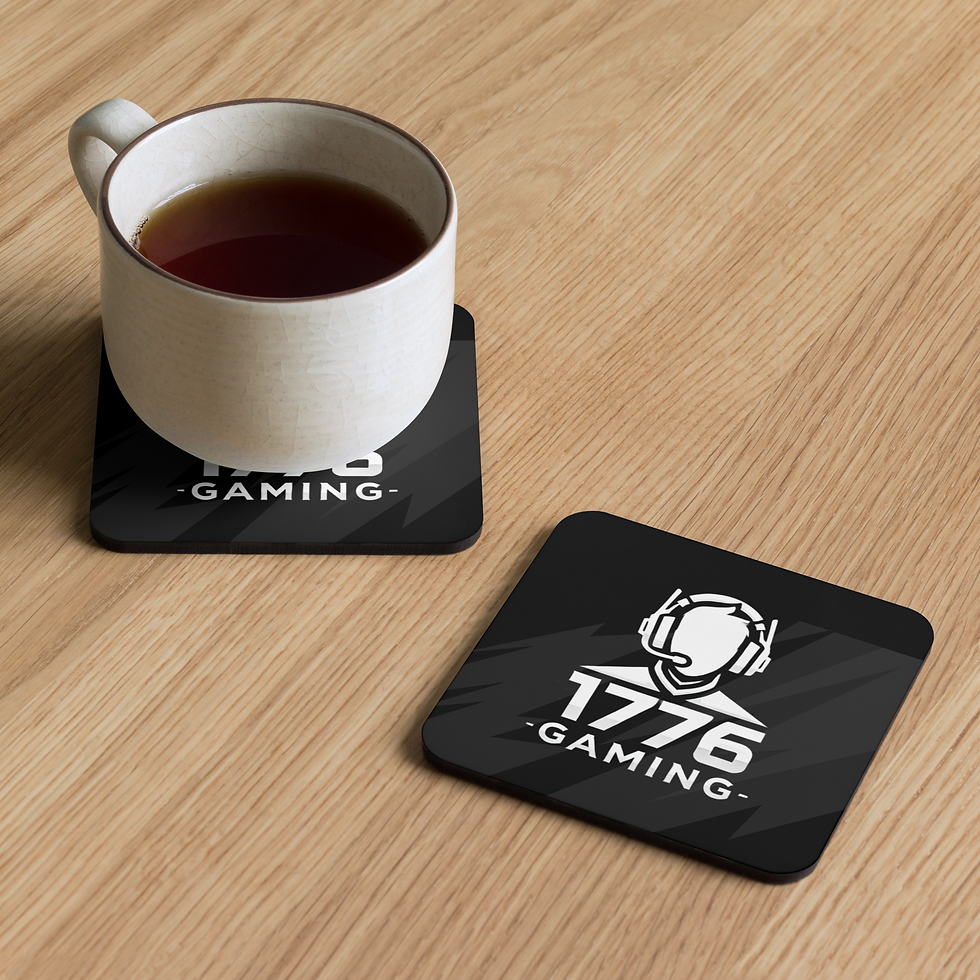 1776 Gaming Cork-back coaster