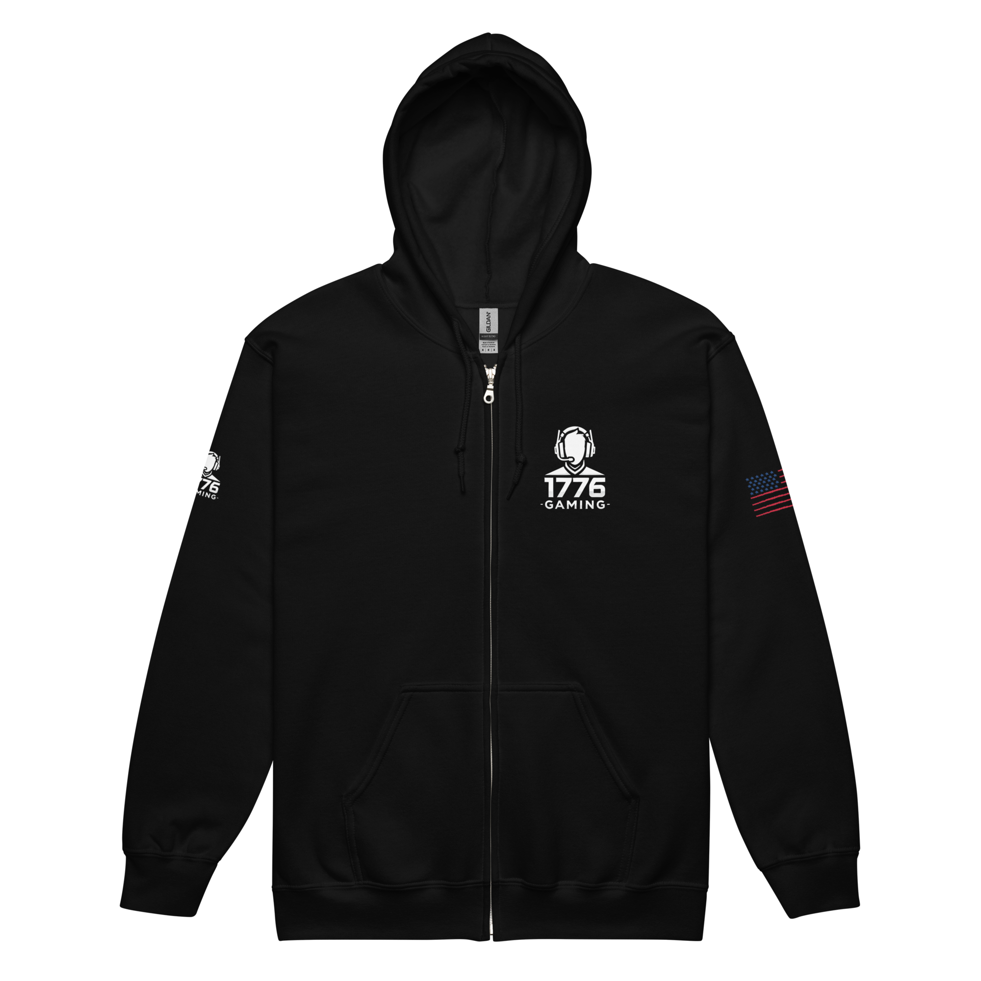 1776 Gaming heavy blend zip hoodie