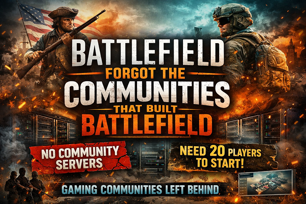 EA Forgot the Communities That Built Battlefield.