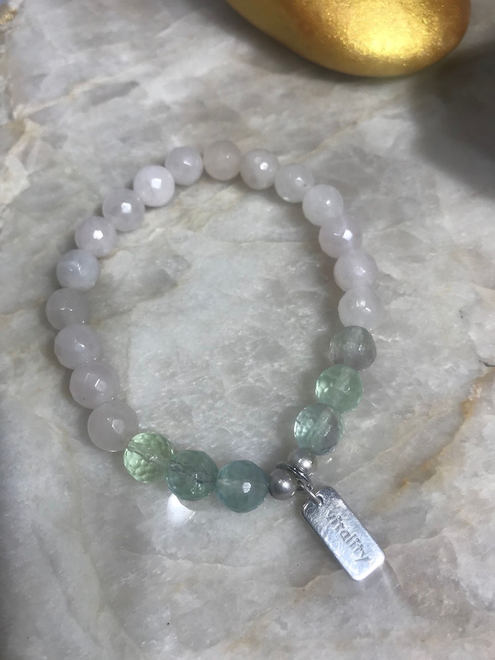 Rose Quartz & Fluorite Vitality Bracelet