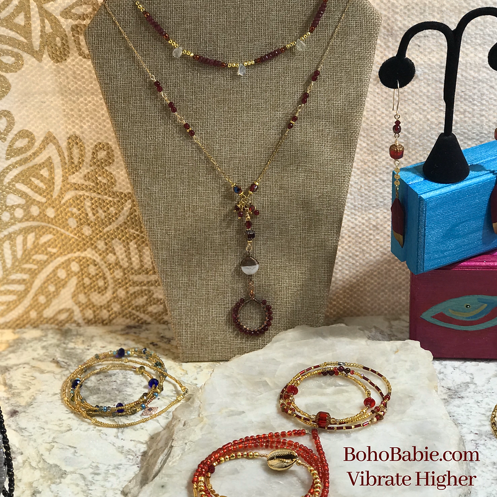 Thumbnail: Pearl & Ruby Layering Necklace 