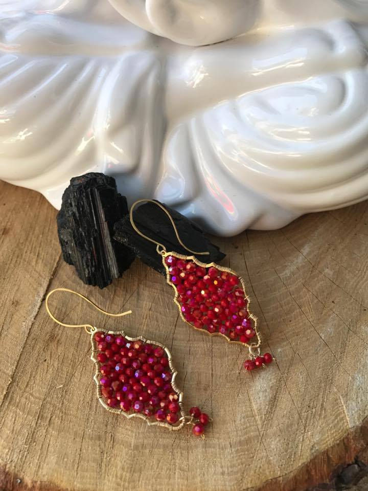 Thumbnail: Red Crystal Chandeliers