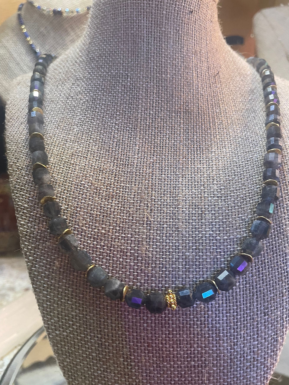 Thumbnail: Faceted Labradorite Necklace 