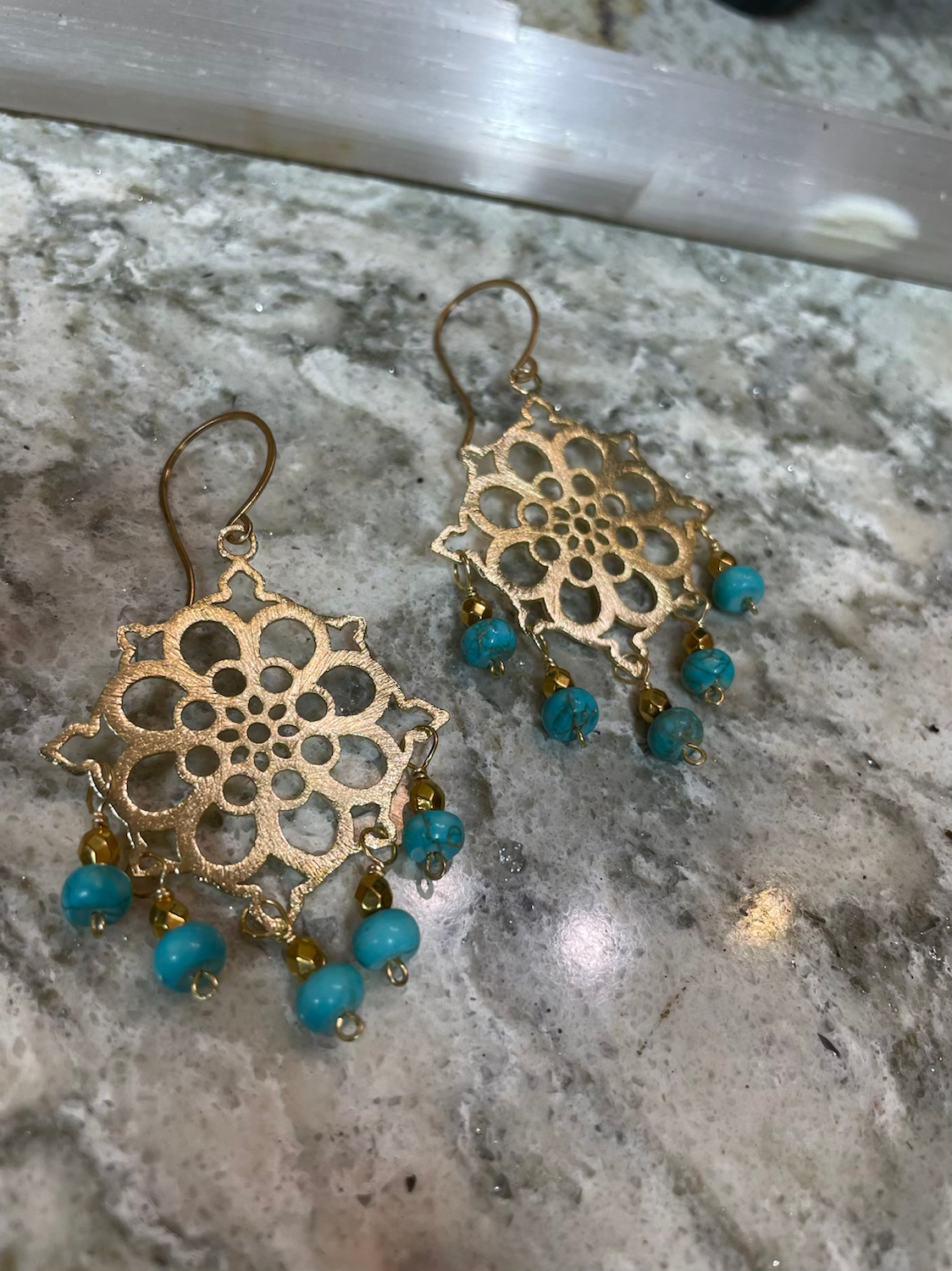 Turquoise Chandeliers E-08