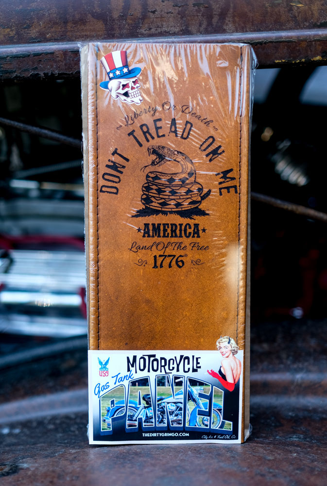 Thumbnail: Dont Tread on Me 1776 Leather Gas Tank Panel Bib Harley Davidson Split Tank