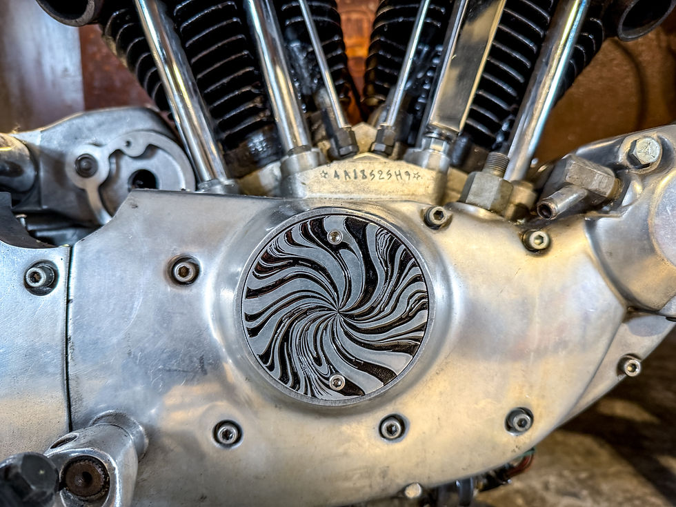 Thumbnail: AMF Ironhead Sportster Candy 2 Hole Vertical Hole Timing Cover Harley Davidson