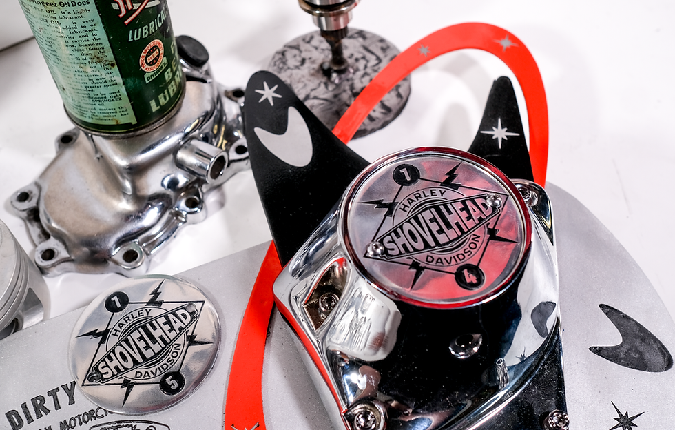 Thumbnail: Polished Aluminum 1974 Shovelhead Points timing timer Cover Fits Harley