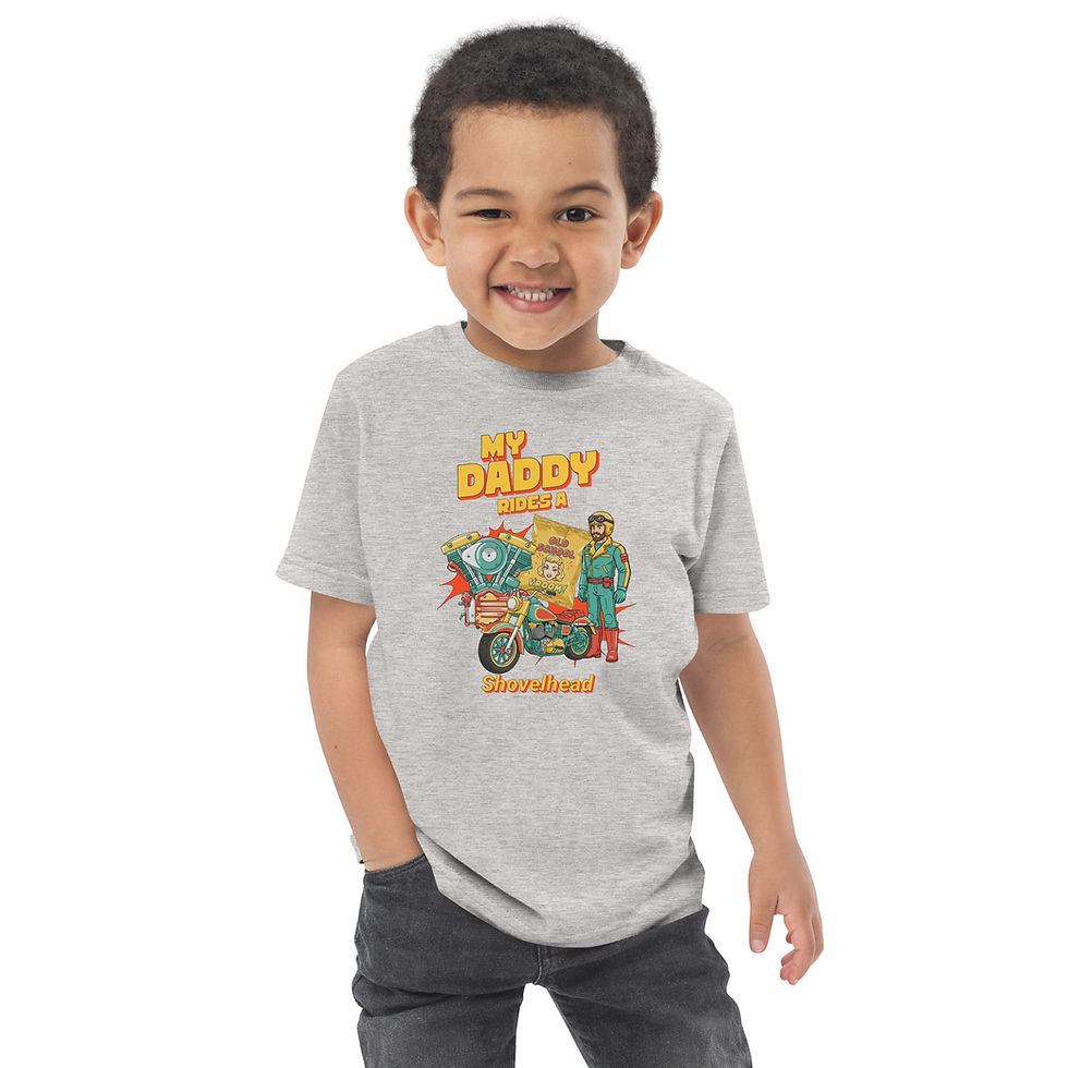 Thumbnail: My Daddy Ride an Old School Shovelhead Motorcycle Toddler jersey t-shirt