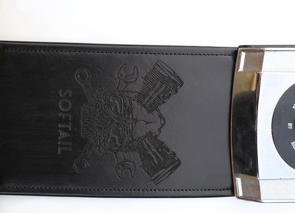 Thumbnail: Softail Skull Harley Davidson Leather Tank bib panel