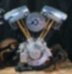 Thumbnail: 3D Carved Holy Mother Santa Muerte Timing Cover Harley Davidson Shovelhead Evo