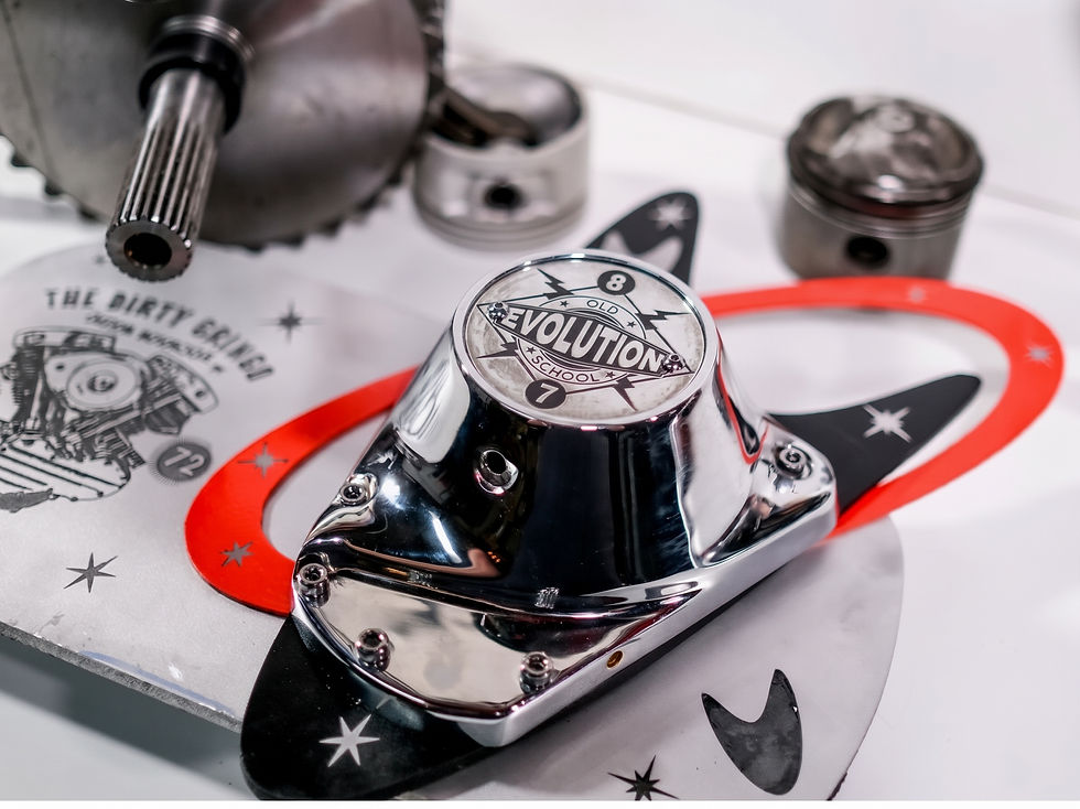 Thumbnail: 2 Hole Aluminum 1987 Evo Evolution Point Timing Timer Cover fits Harley