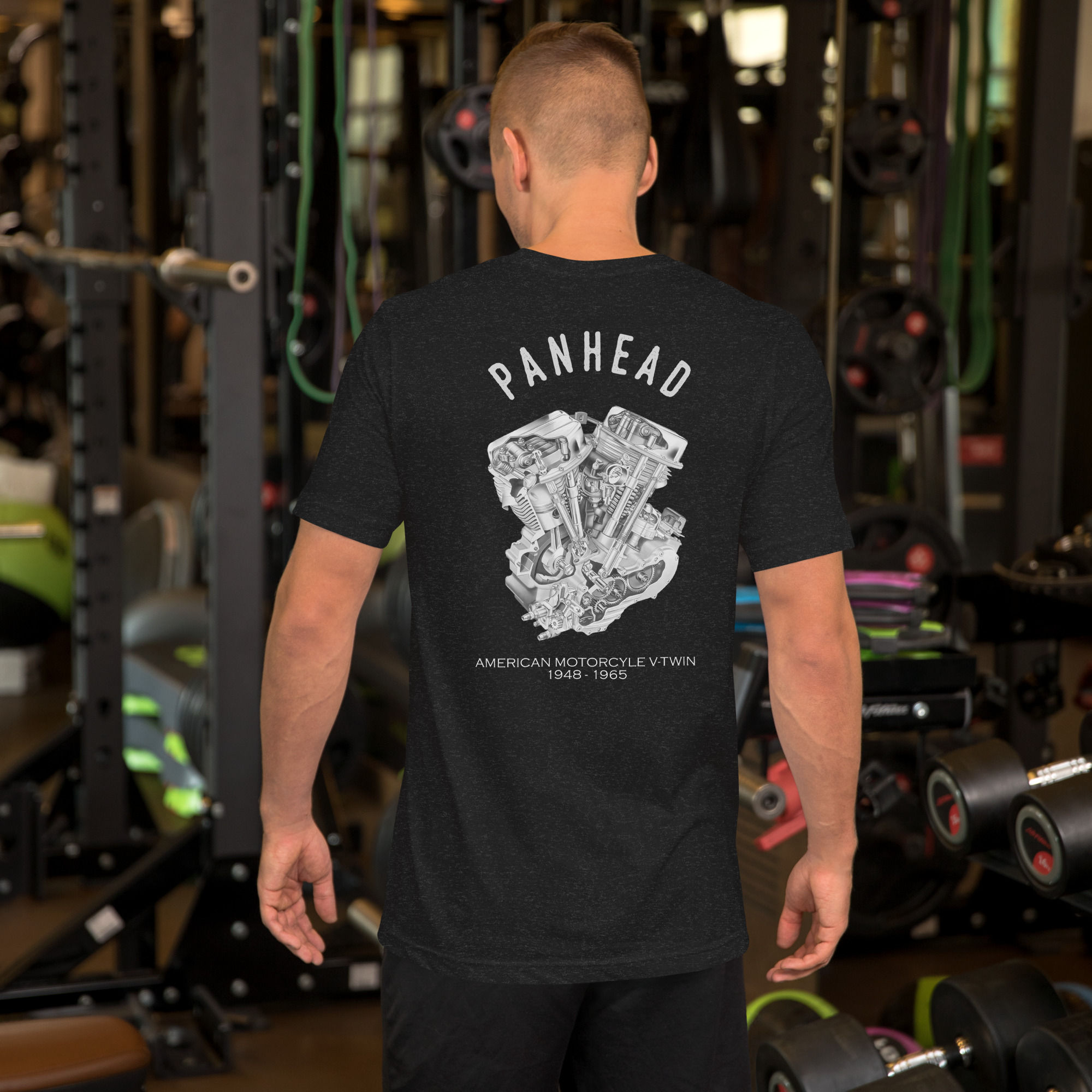 PanHead V-Twin Engine Cutaway Motorcycle 1948 Unisex t-shirt