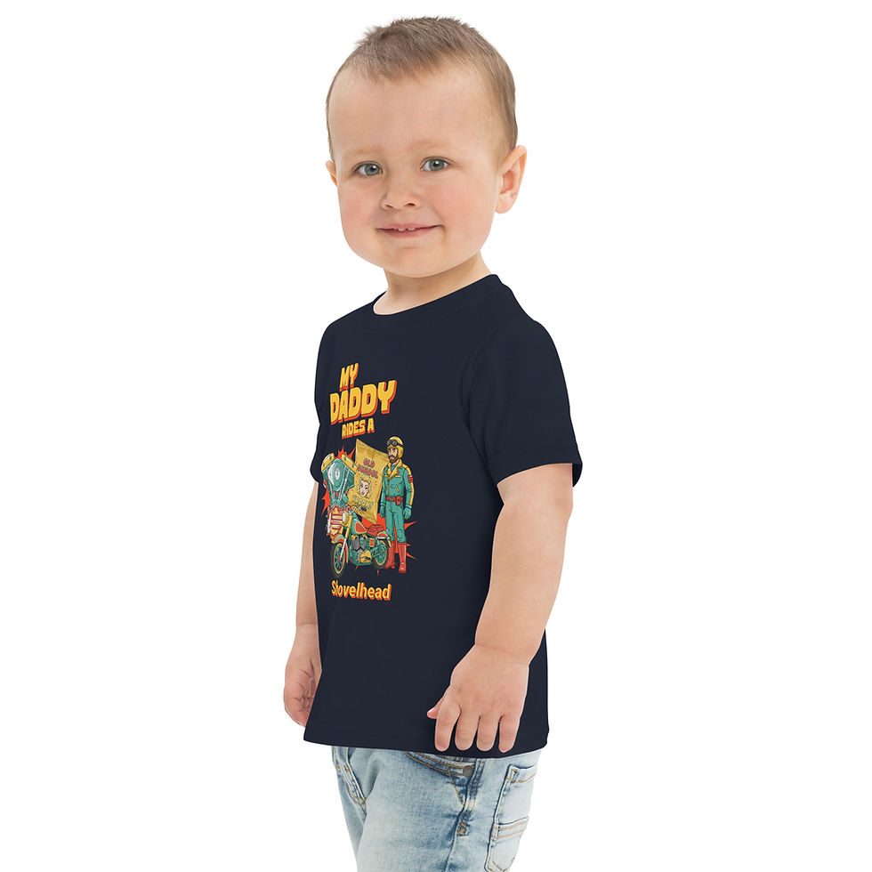 Thumbnail: My Daddy Ride an Old School Shovelhead Motorcycle Toddler jersey t-shirt