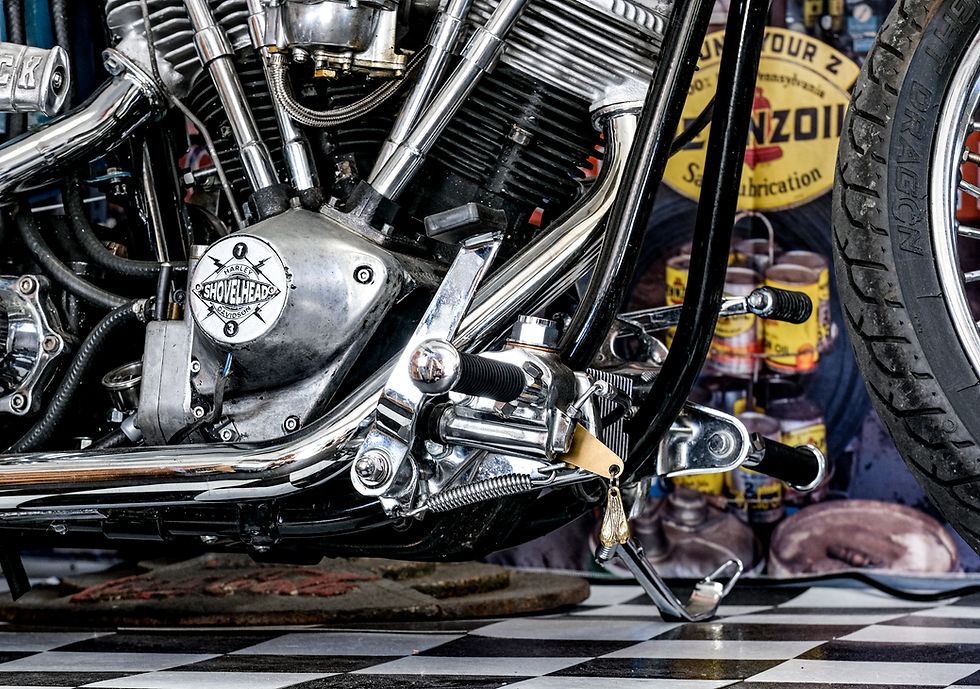 Thumbnail: Brass Nut Sack + Hanger Kit Motorcycle Gremlin Bell Biker Chopper Gear Harley