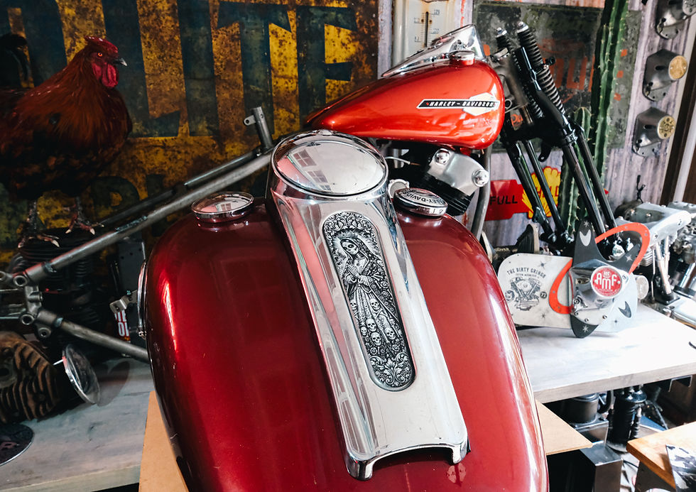 Thumbnail: Santa Maria Day of Dead Metal Dash Insert 08-21 Street Glide & 10-21 Road Glide