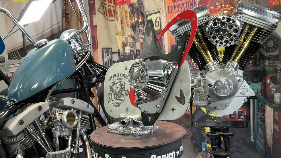 Thumbnail: Sexy Dead Indian Skull Hobo Nickel 2003+ Sportster Harley Davidson Timing Cover