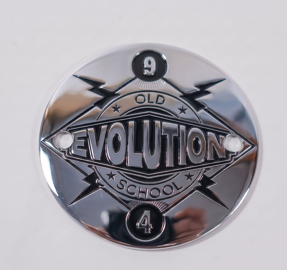 Thumbnail: 2 Hole Aluminum 1994 Evo Evolution Point Timing Timer Cover fits Harley