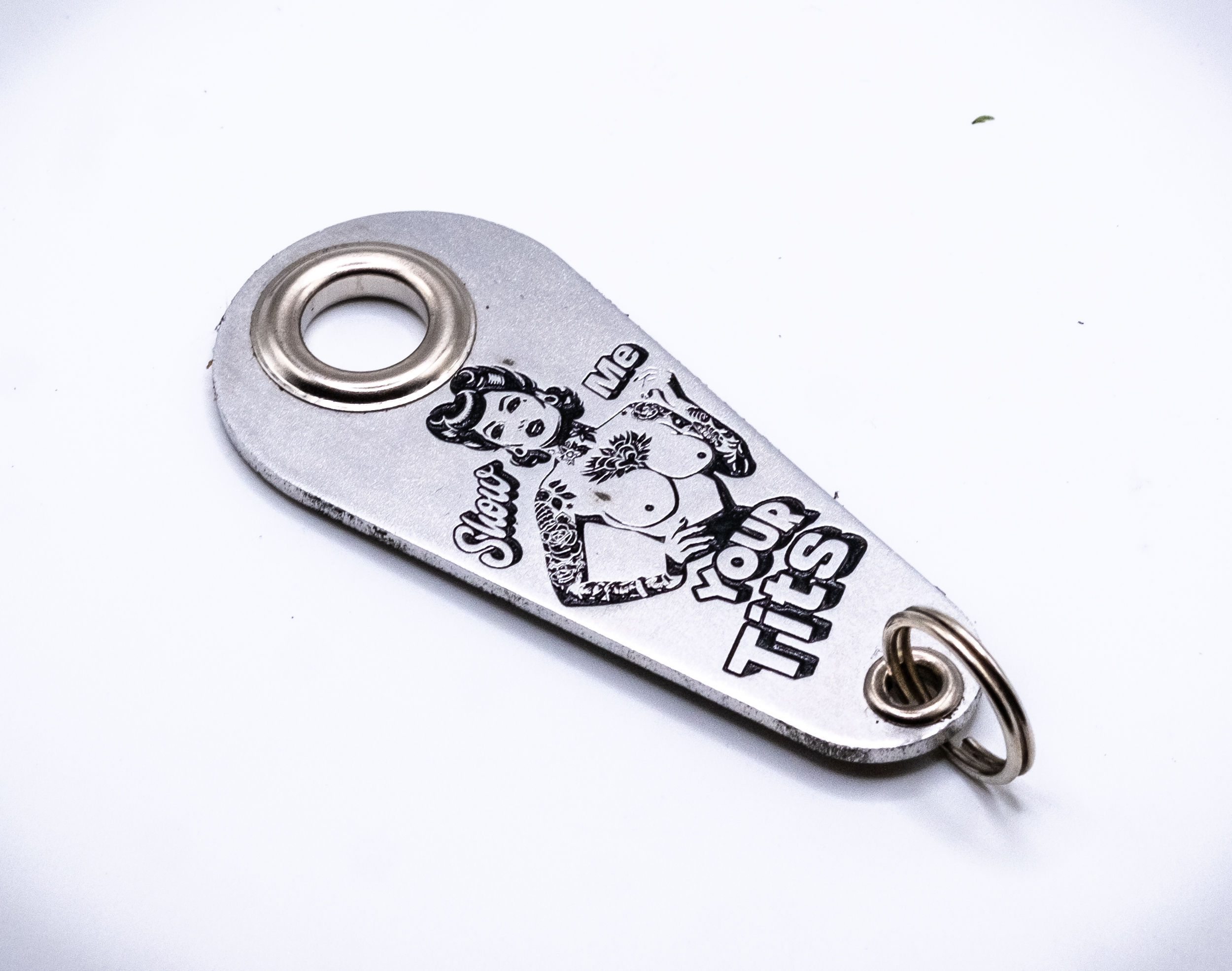 Motorcycle Gremlin Bell Hanger Show Me Your Tits Old School Lucky Biker Chopper