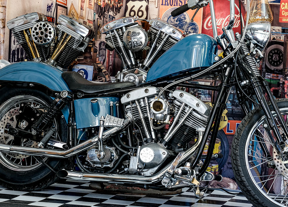 Thumbnail: Brass Nut Sack + Hanger Kit Motorcycle Gremlin Bell Biker Chopper Gear Harley