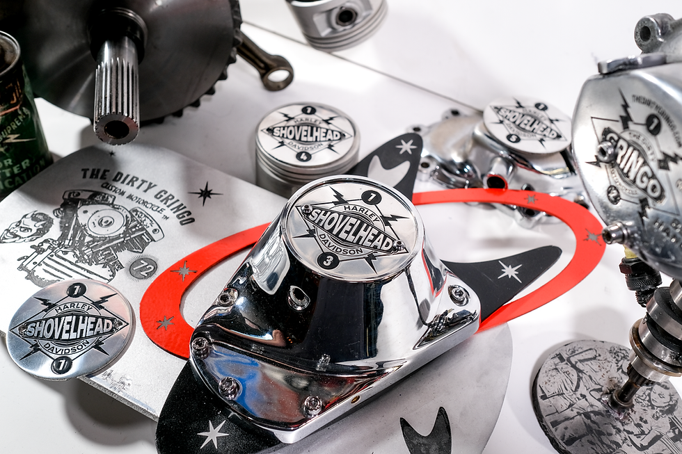 Thumbnail: Polished Aluminum 1973 Shovelhead Points timing timer Cover Fits Harley