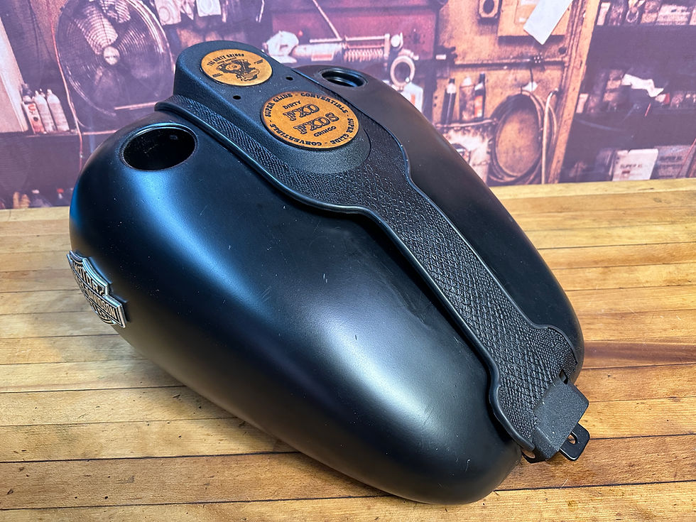 Thumbnail: Harley Davidson Dyna Black Python Leather Dash Insert FXD Super Glide FXDS Conv