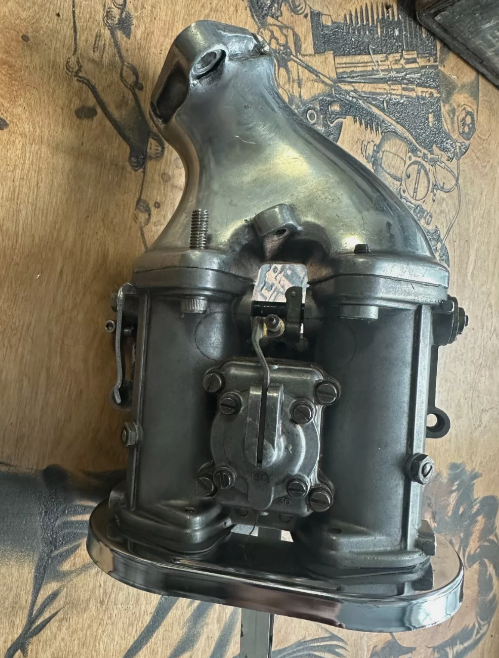 (SOLD) Dellorto Dual Throat Carburetor Shovelhead Panhead Knucklehead Chopper