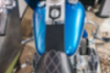 Black Real Leather Ostrich Texture Gas Tank Panel fits Harley DavidsonT