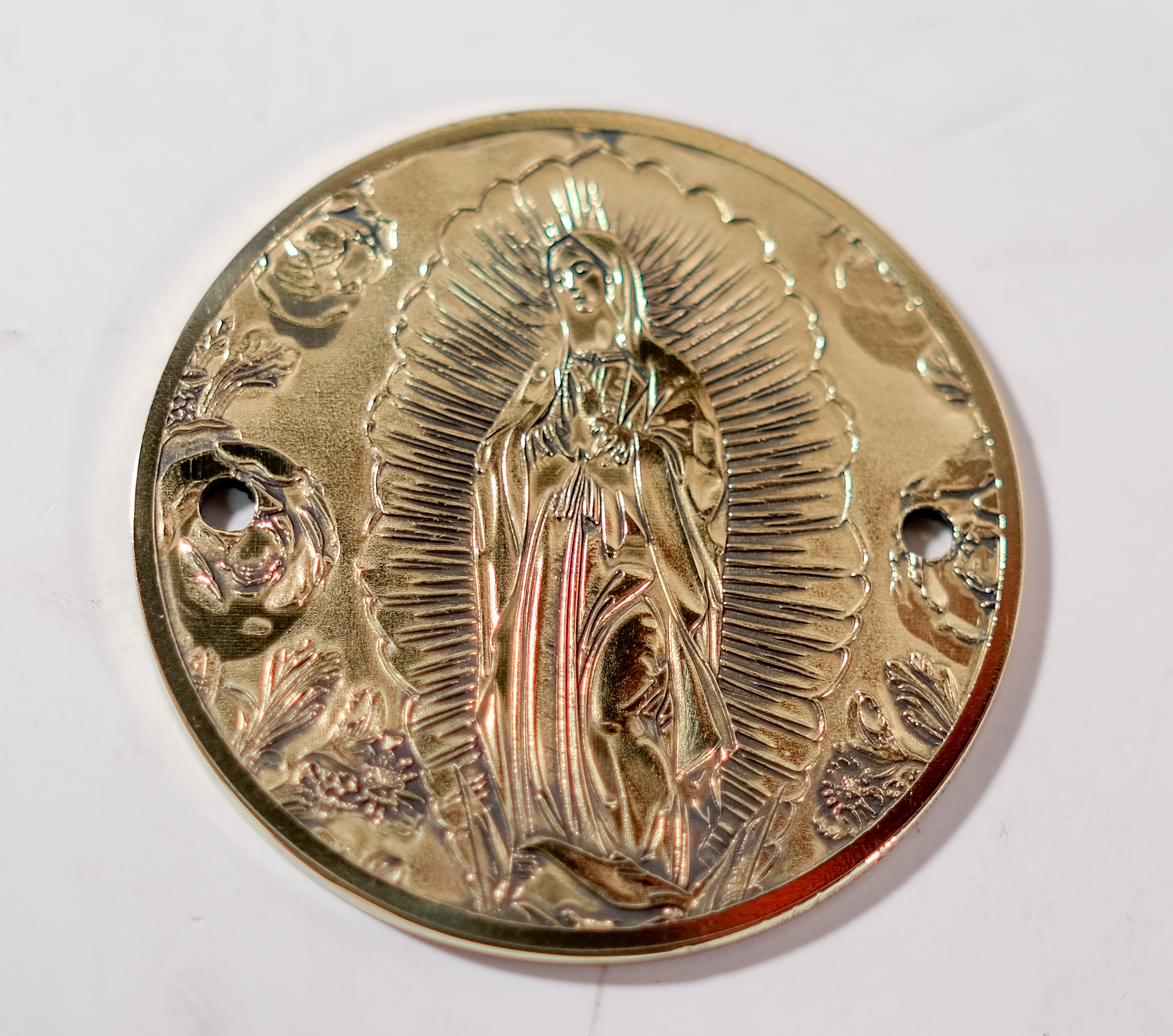 Gilroy Era Indian Our Lady of Guadalupe Brass Points Timing Timer Cover