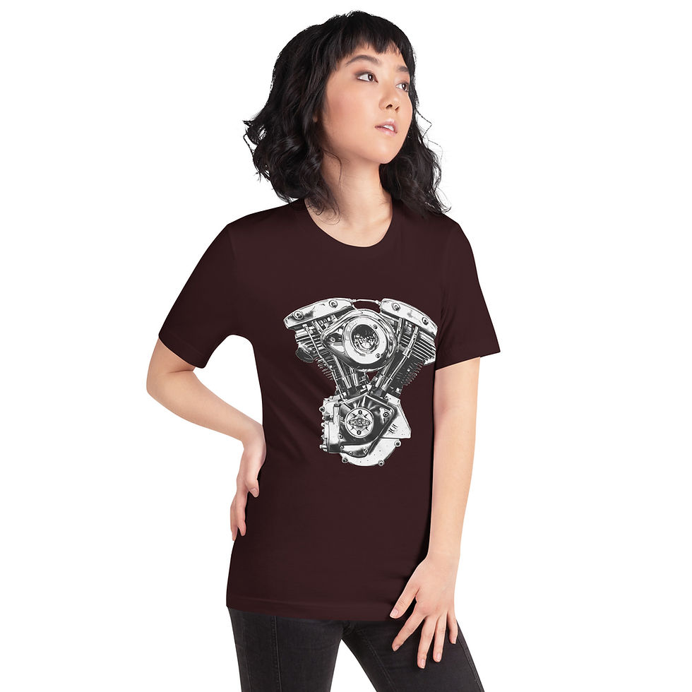 Thumbnail: 1972 Cone Shovelhead HD Old School Motorcycle VTwin Retro Unisex Tshirt