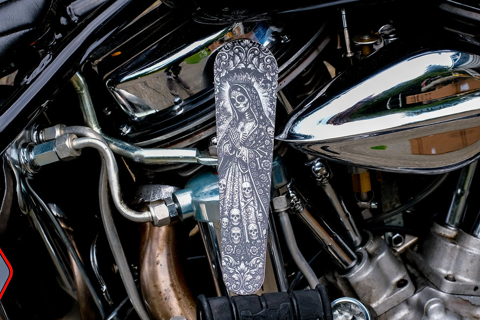 Thumbnail: Santa Maria Day of Dead Metal Dash Insert 08-21 Street Glide & 10-21 Road Glide