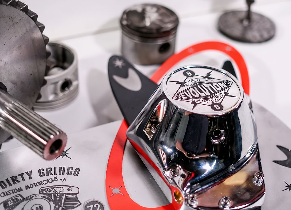 Thumbnail: 2 Hole Aluminum 1988 Evo Evolution Point Timing Timer Cover fits Harley