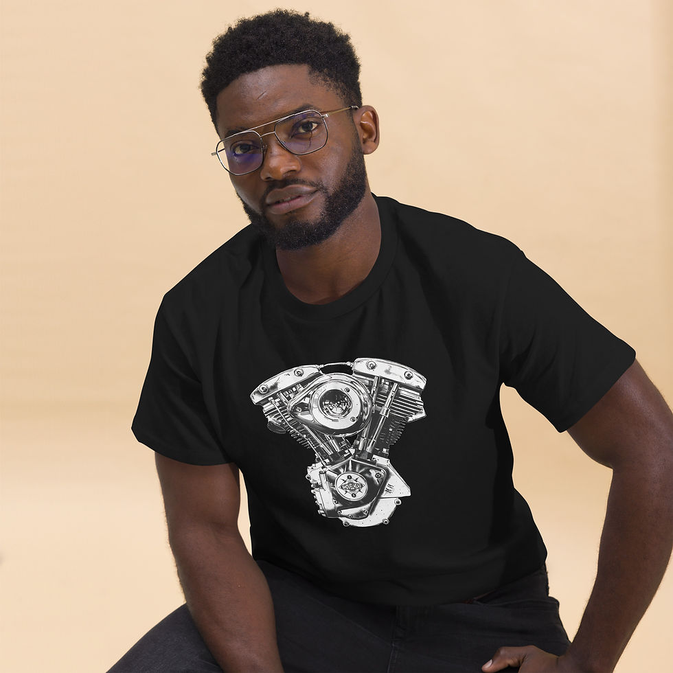 Thumbnail: 1975 Cone Shovelhead HD Old School Motorcycle VTwin Retro Unisex classic tee