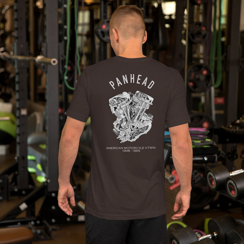 Thumbnail: PanHead V-Twin Engine Cutaway Motorcycle 1948 Unisex t-shirt