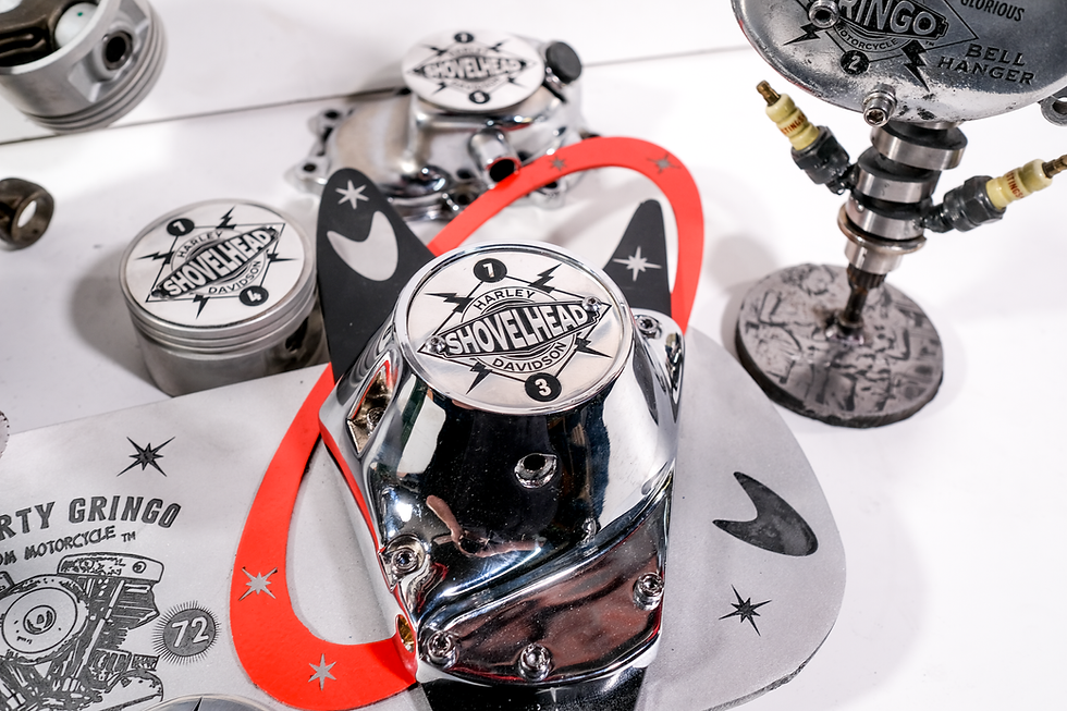Thumbnail: Polished Aluminum 1973 Shovelhead Points timing timer Cover Fits Harley