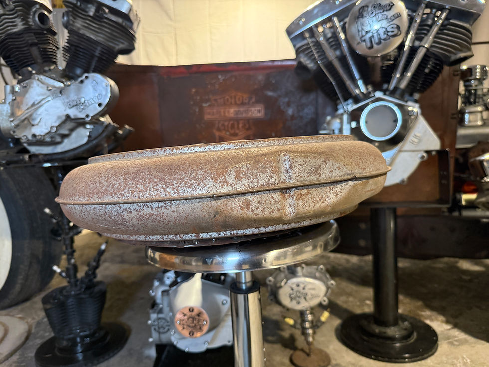 Thumbnail: Rat Rod 1951-1956 Oldsmobile Cadillac Packard Bat Wing Oil Bath Air Cleaner