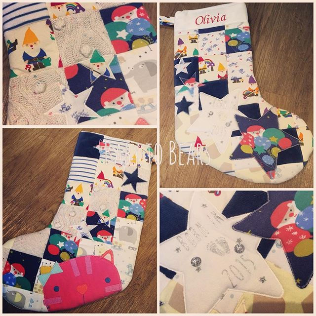 #keepsakestocking #stars #santa #christmas2017 #christmas #memories #patchwork #keepsake #handmade #